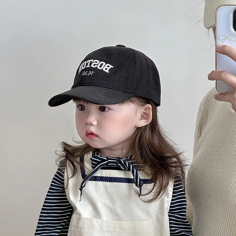 Kids Korean Style Baseball Cap Warm Peaked Cap - Image 7