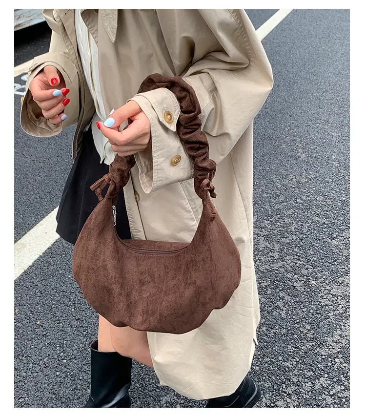 Beige Cotton Crossbody Bag Large Capacity — feature 11