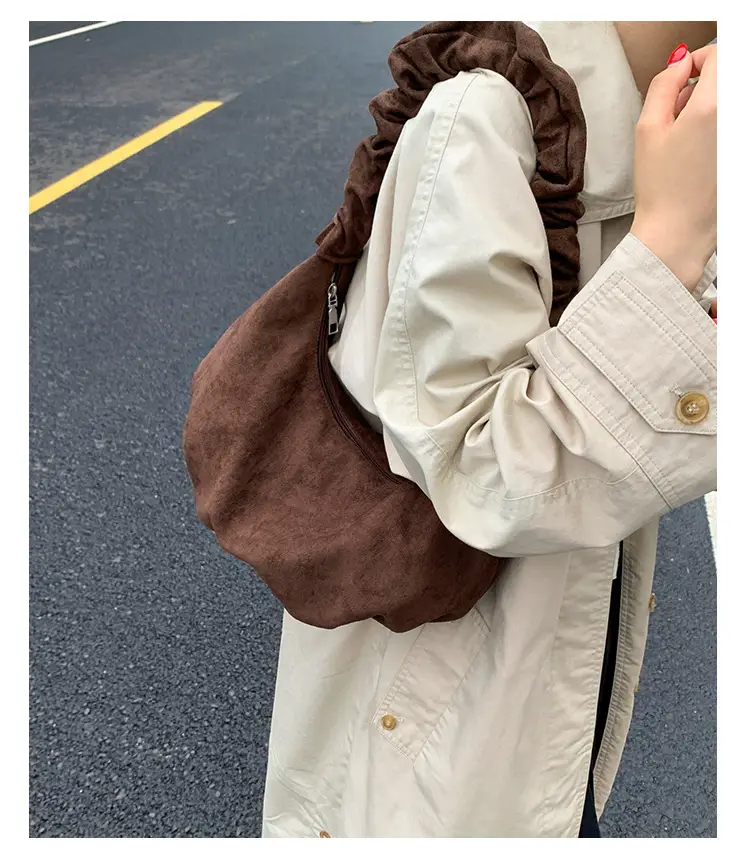 Beige Cotton Crossbody Bag Large Capacity — feature 15