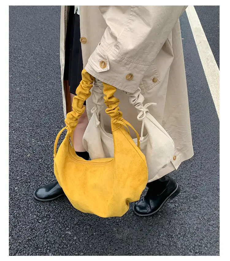 Beige Cotton Crossbody Bag Large Capacity — feature 18