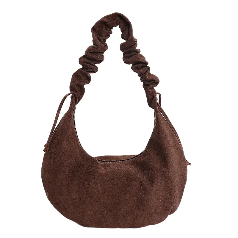 Beige Cotton Crossbody Bag Large Capacity - Image 5