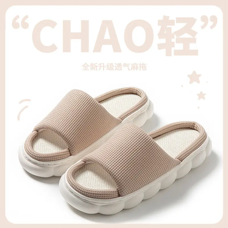 Cotton Slippers for Women, Velvet Thickeneded Soles, Non-Slip Indoor Heightening Slippers, Men's and Women's Couple Slippers, Cotton Slippers for Women