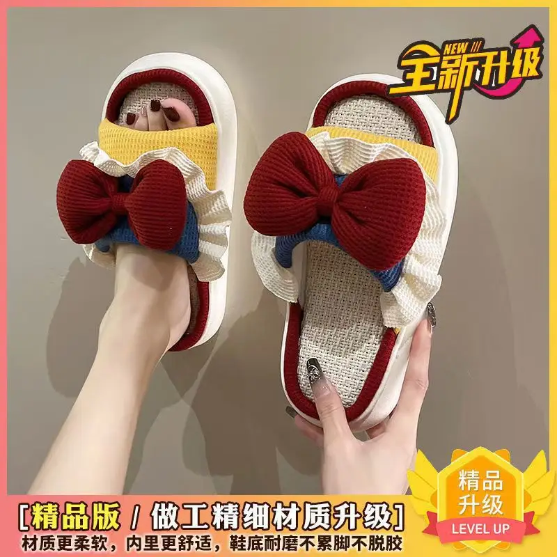 Cotton Slippers for Women, Velvet Thickeneded Soles, Non-Slip Indoor Heightening Slippers, Men's and Women's Couple Slippers, Cotton Slippers for Women