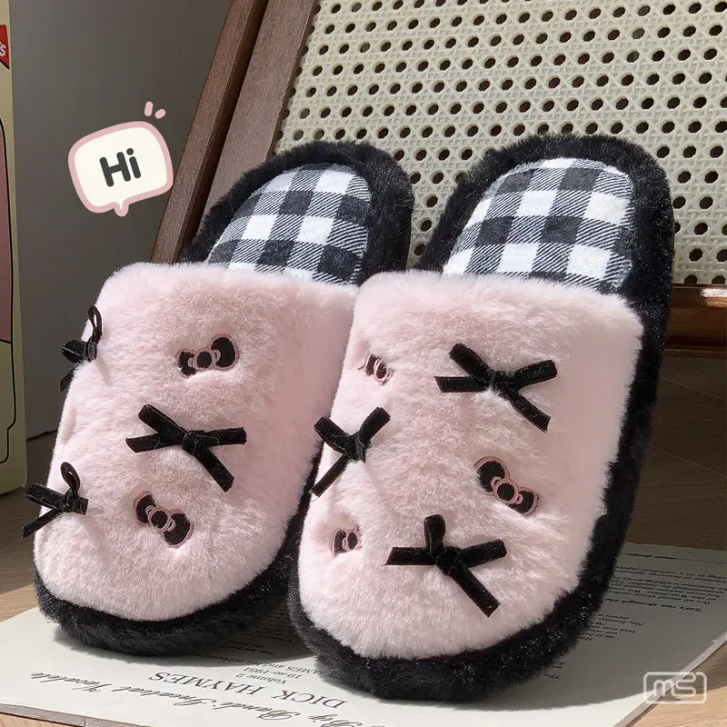 Cute Cartoon Cotton Slippers Women 2025 Winter Warm - Image 7