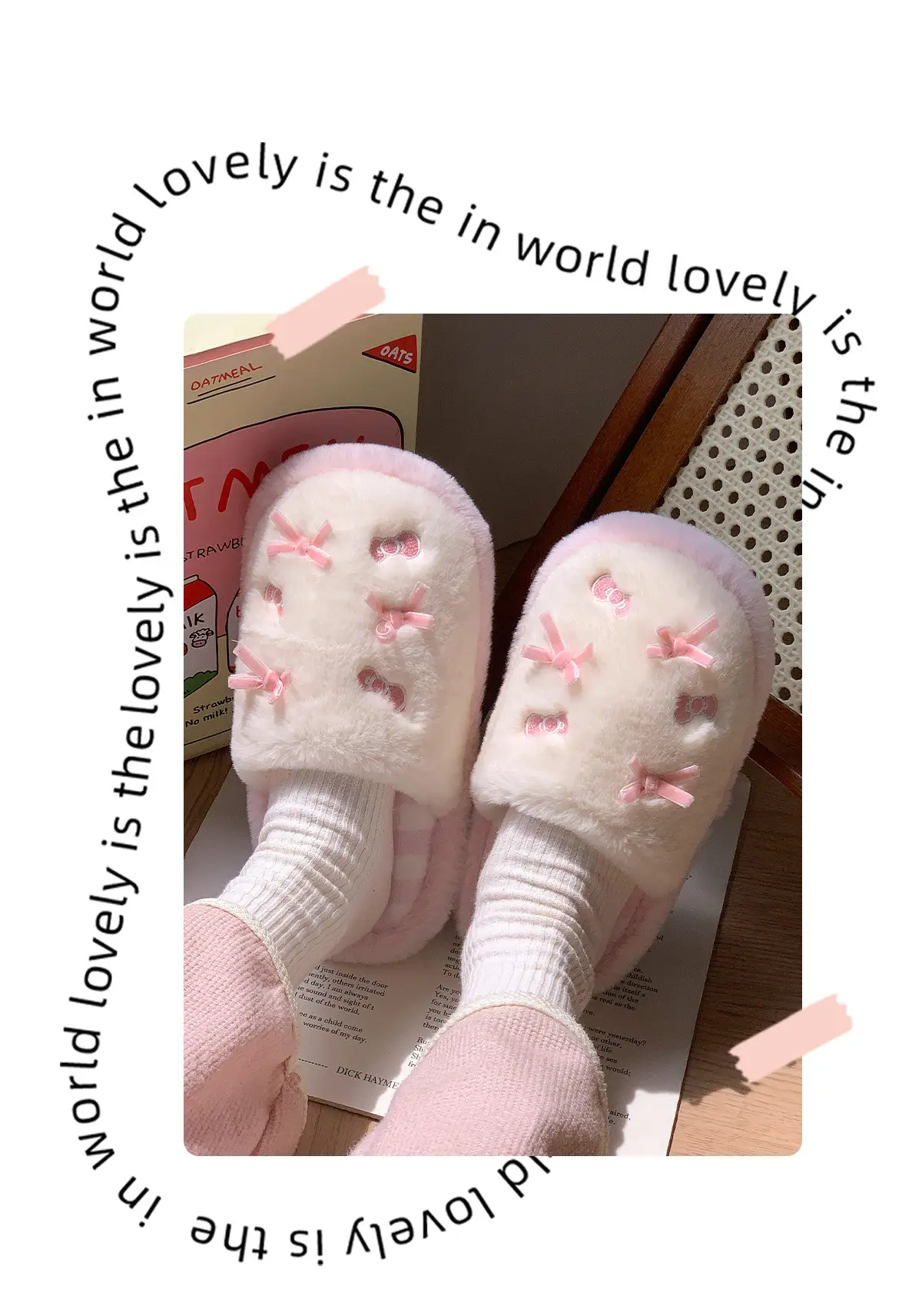 Cute Cartoon Cotton Slippers Women 2025 Winter Warm — feature 2