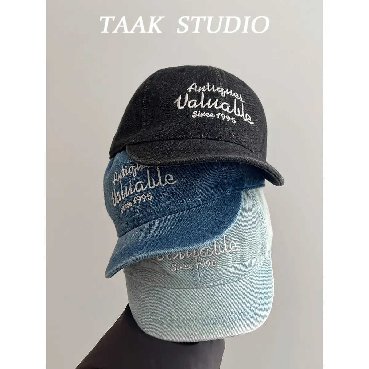 Ami Khaki Embroidered Baseball Cap Women Summer - Image 4