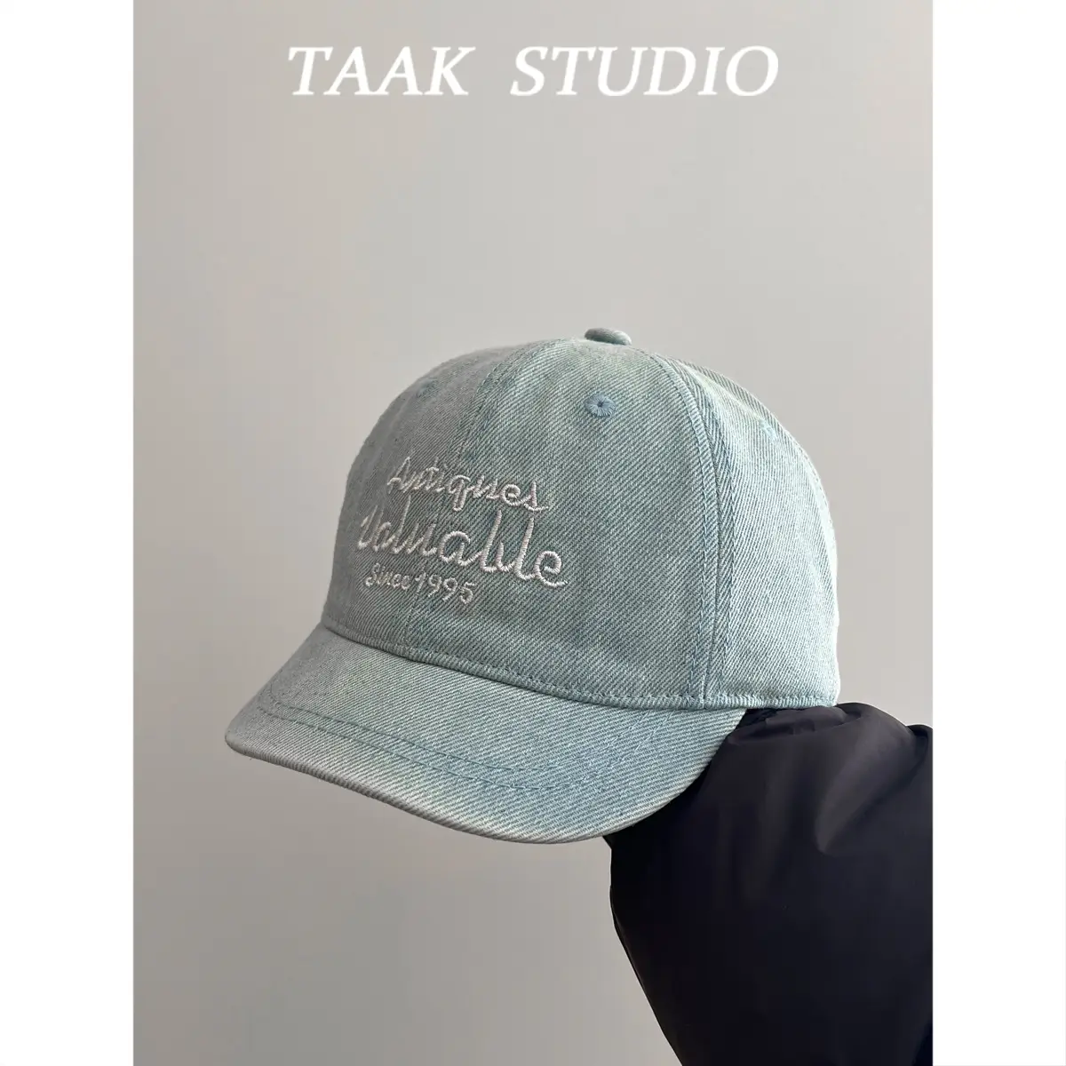 Ami Khaki Embroidered Baseball Cap Women Summer - Image 7