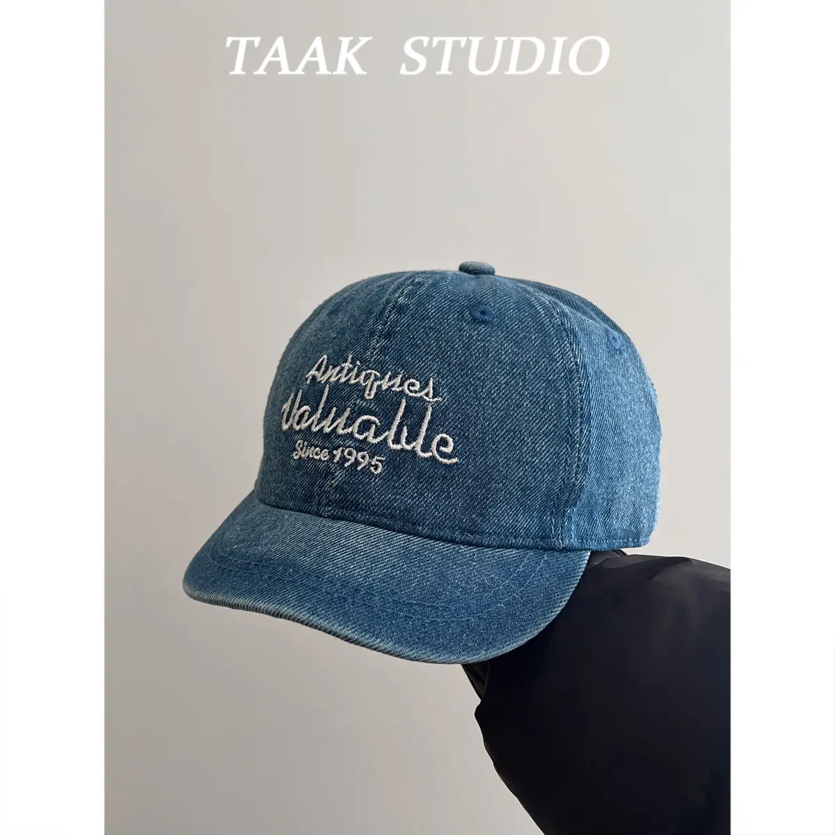 Ami Khaki Embroidered Baseball Cap Women Summer — feature 4