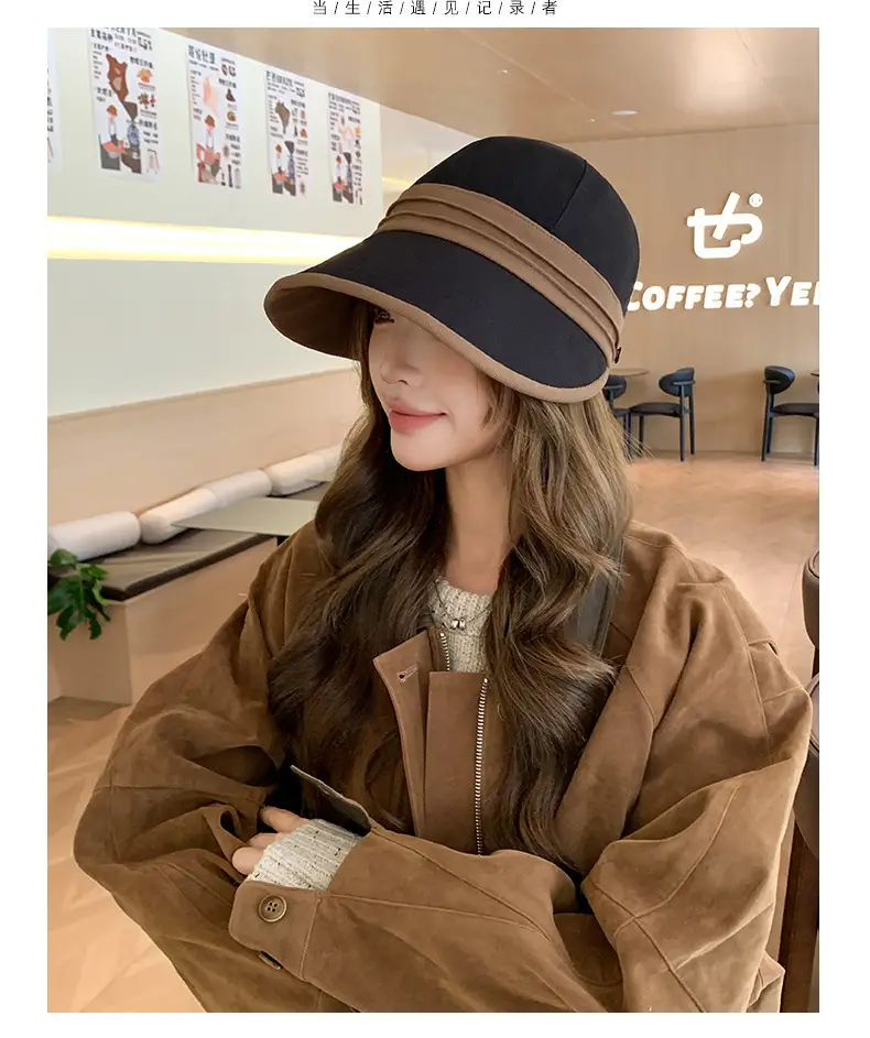 Women's 2025 Wide Bristle Duckbill Cap Brown — feature 3