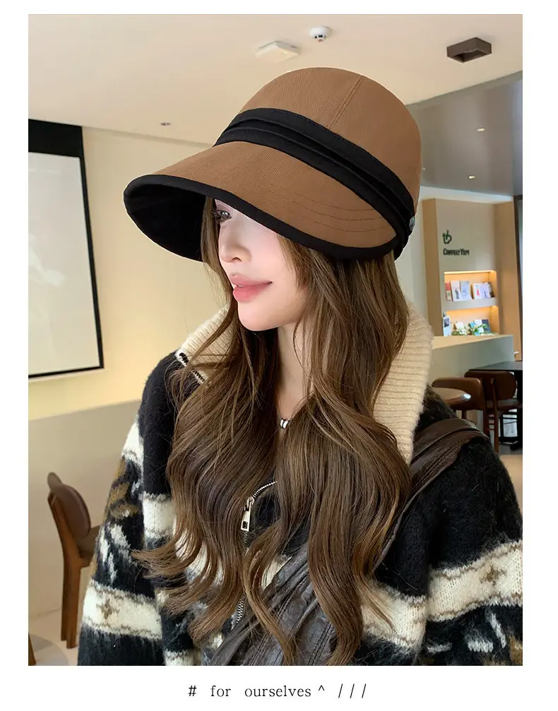 Women's 2025 Wide Bristle Duckbill Cap Brown — feature 5