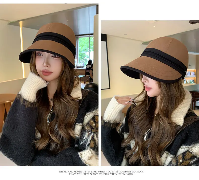 Women's 2025 Wide Bristle Duckbill Cap Brown — feature 6