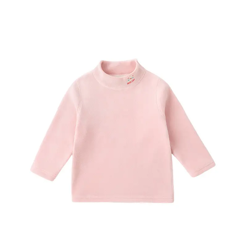 Winter Baby Fleece Lined Long Sleeve T-Shirt Pink - Image 9