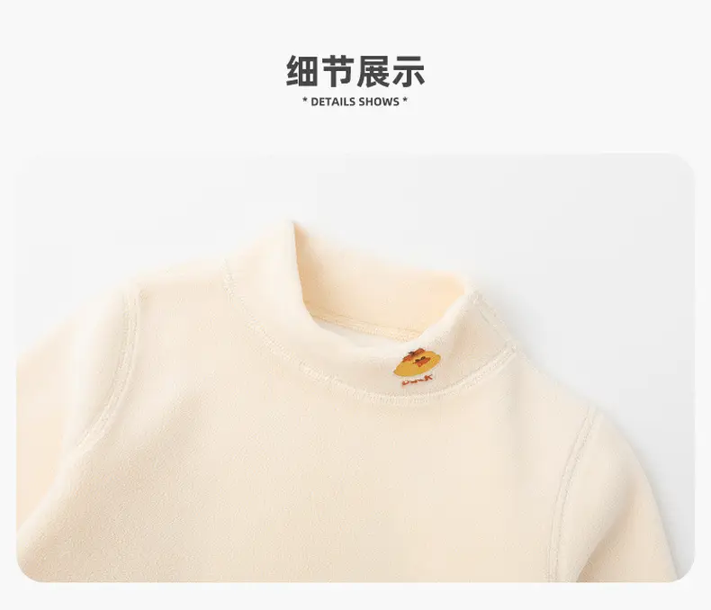 Winter Baby Fleece Lined Long Sleeve T-Shirt Pink — feature 12