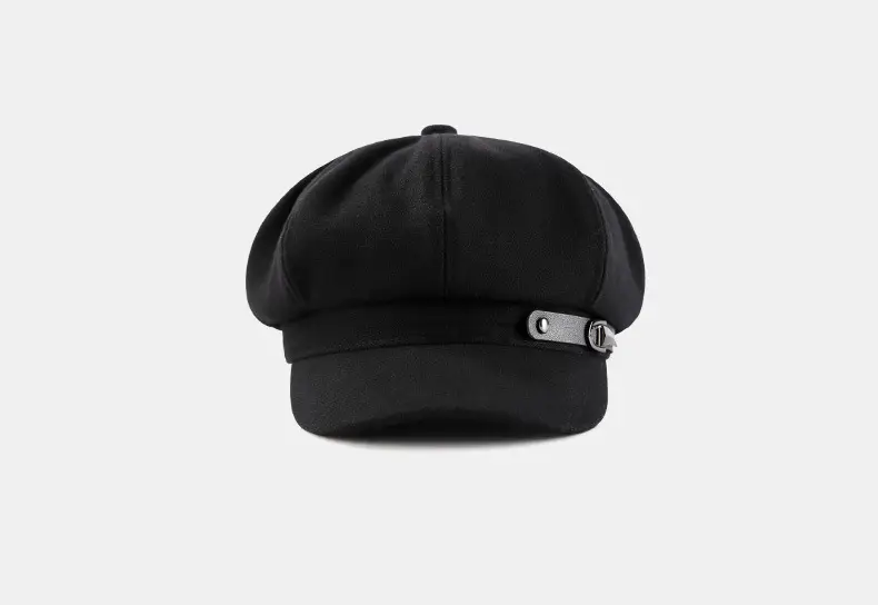 Vintage British Belt Buckle Duckbill Beret for Women — feature 23