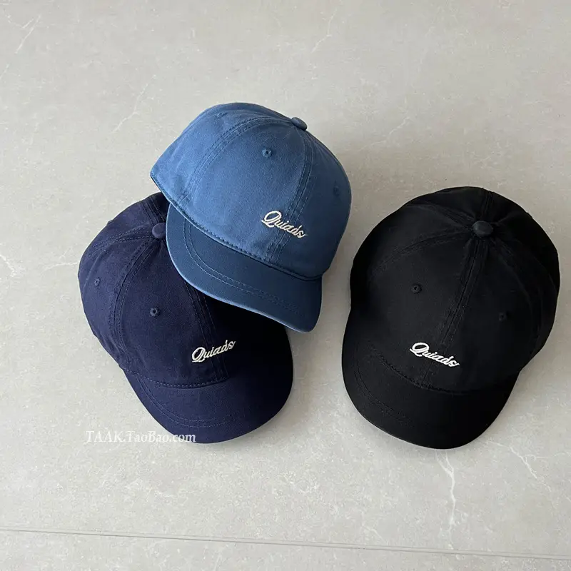 Women Blue Quats Embroidery Cap Adjustable — feature 3