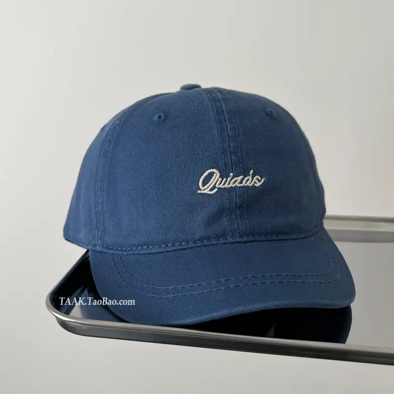 Women Blue Quats Embroidery Cap Adjustable — feature 9