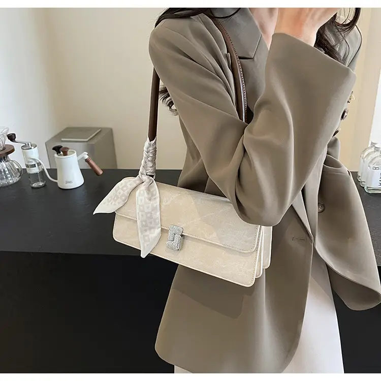 Women Satchel Bag with Bow Trim Black 2025 New Style — feature 13