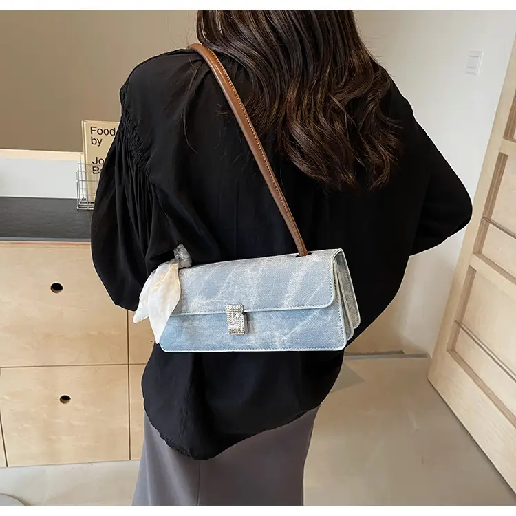 Women Satchel Bag with Bow Trim Black 2025 New Style — feature 14