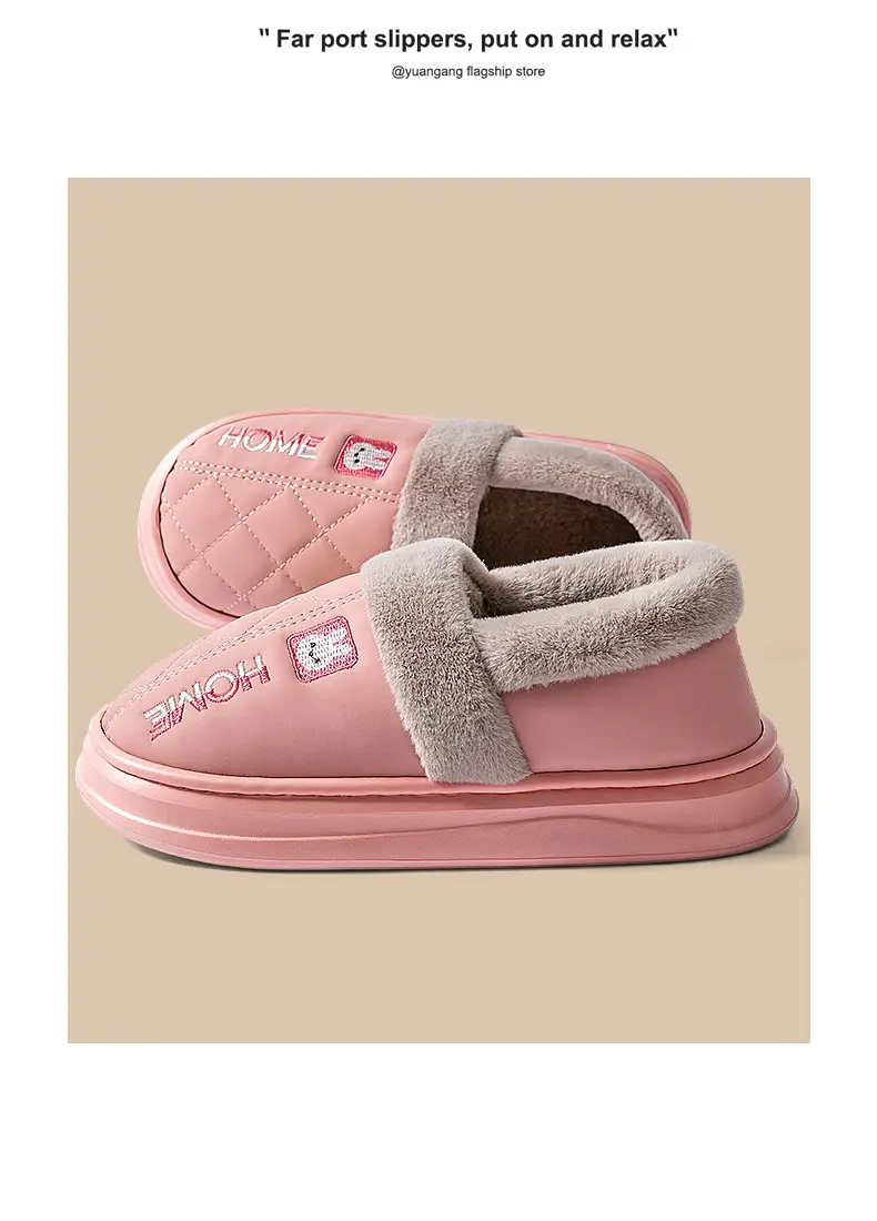 Men Winter Warm Grey Anti-Slip Slippers — feature 12