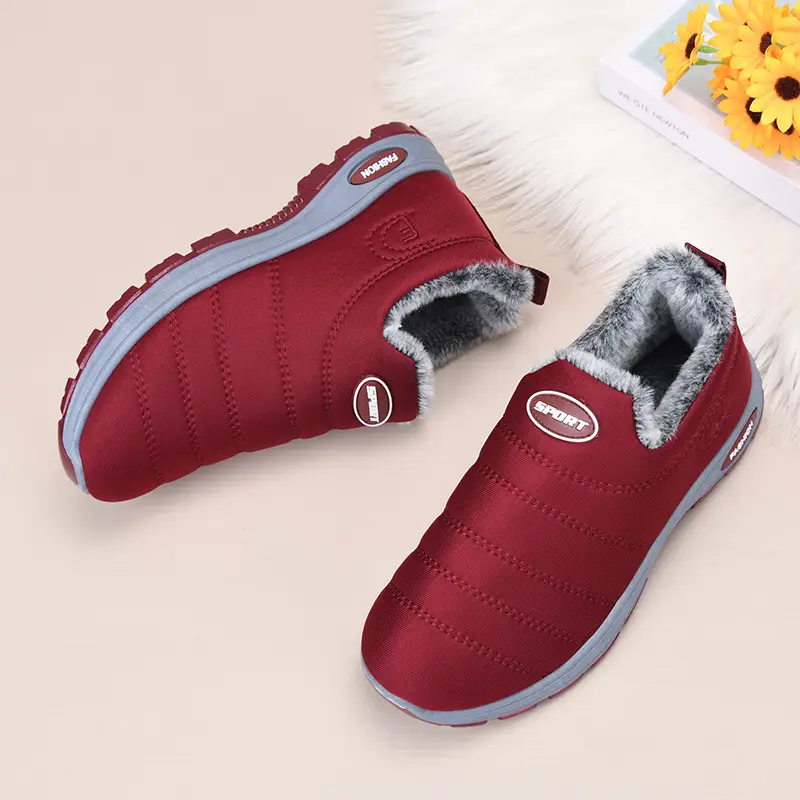 Women's Cotton Shoes 2025 Autumn and Winter New Women's Shoes Boots Cross-Border Warm and Comfortable Mother's Shoes Fleece-Lined Thickeneded Snow Boots - Image 3
