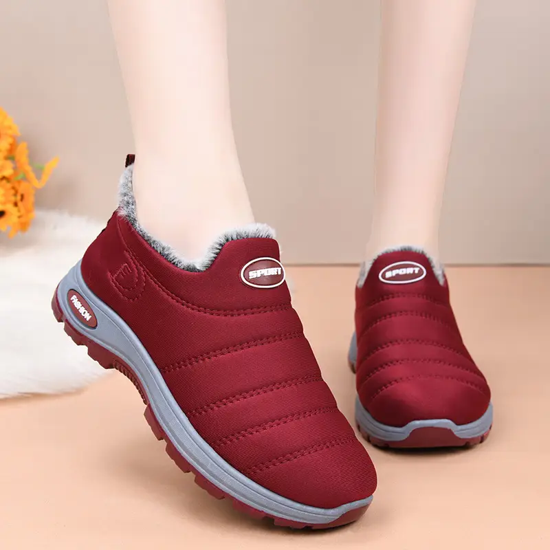 Women's Cotton Shoes 2025 Autumn and Winter New Women's Shoes Boots Cross-Border Warm and Comfortable Mother's Shoes Fleece-Lined Thickeneded Snow Boots — feature 13