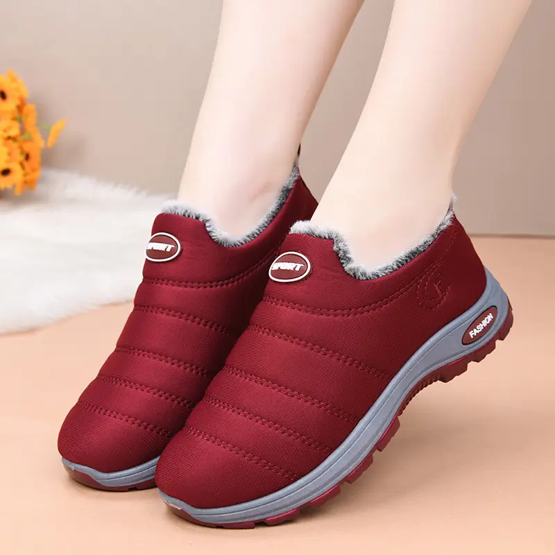 Women's Cotton Shoes 2025 Autumn and Winter New Women's Shoes Boots Cross-Border Warm and Comfortable Mother's Shoes Fleece-Lined Thickeneded Snow Boots — feature 14