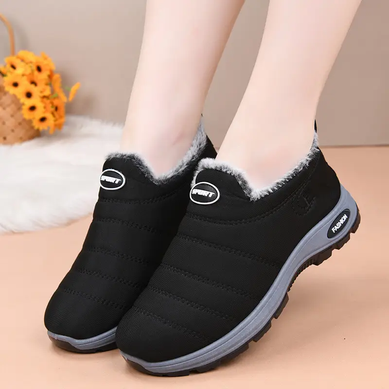 Women's Cotton Shoes 2025 Autumn and Winter New Women's Shoes Boots Cross-Border Warm and Comfortable Mother's Shoes Fleece-Lined Thickeneded Snow Boots — feature 16