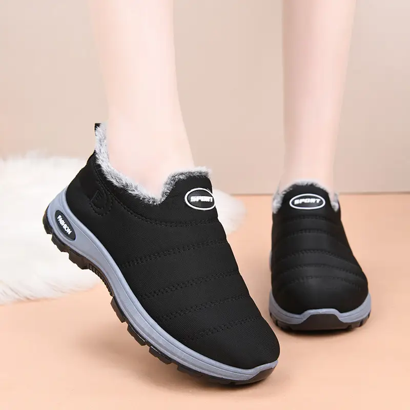 Women's Cotton Shoes 2025 Autumn and Winter New Women's Shoes Boots Cross-Border Warm and Comfortable Mother's Shoes Fleece-Lined Thickeneded Snow Boots — feature 17