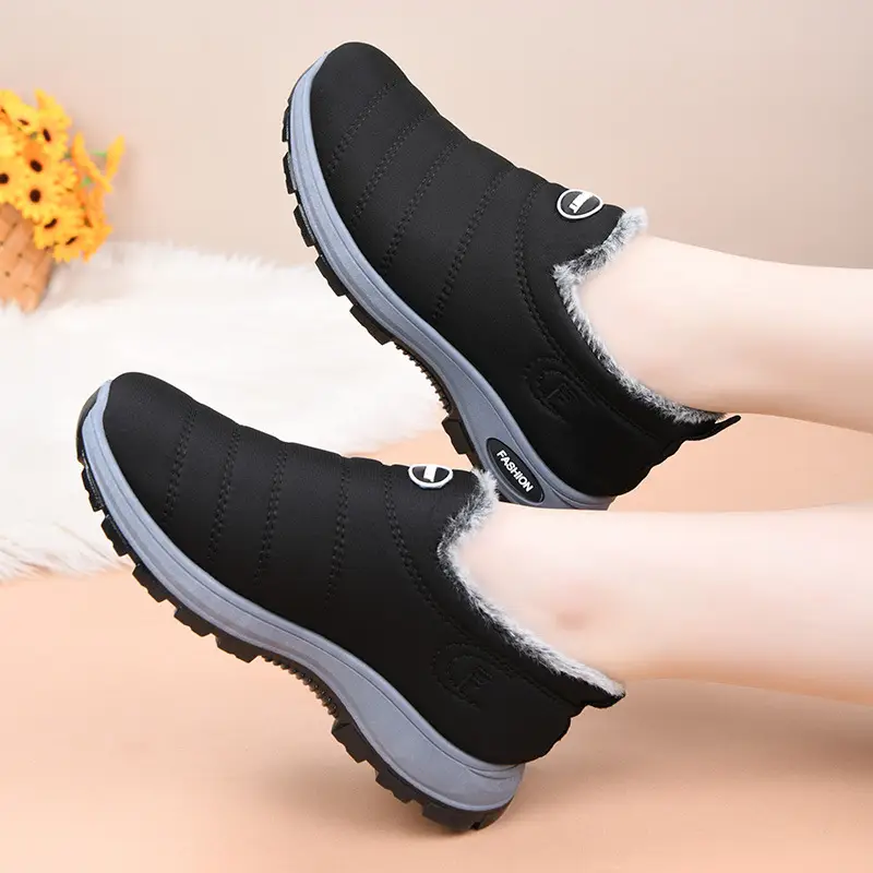 Women's Cotton Shoes 2025 Autumn and Winter New Women's Shoes Boots Cross-Border Warm and Comfortable Mother's Shoes Fleece-Lined Thickeneded Snow Boots — feature 19