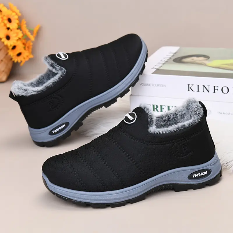 Women's Cotton Shoes 2025 Autumn and Winter New Women's Shoes Boots Cross-Border Warm and Comfortable Mother's Shoes Fleece-Lined Thickeneded Snow Boots — feature 7