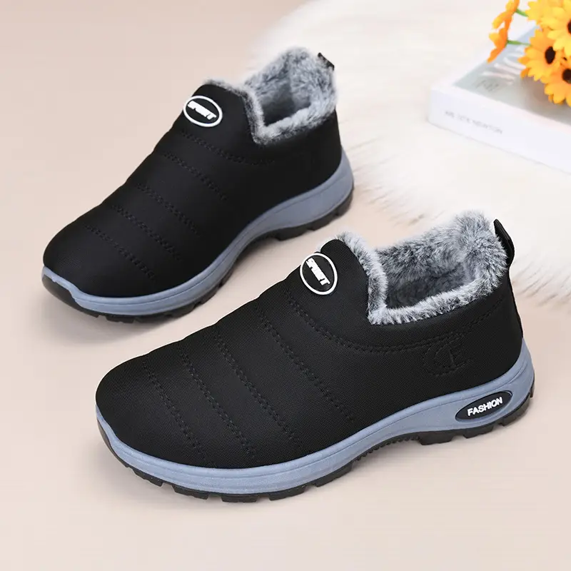 Women's Cotton Shoes 2025 Autumn and Winter New Women's Shoes Boots Cross-Border Warm and Comfortable Mother's Shoes Fleece-Lined Thickeneded Snow Boots — feature 8