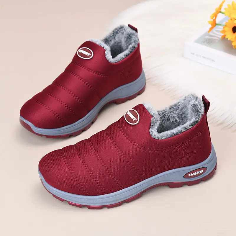 Women's Cotton Shoes 2025 Autumn and Winter New Women's Shoes Boots Cross-Border Warm and Comfortable Mother's Shoes Fleece-Lined Thickeneded Snow Boots — feature 9