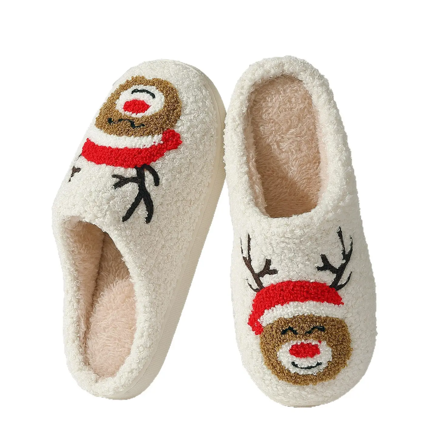 2025 Christmas Elk Cotton Slippers Women's Warm Winter - Image 7