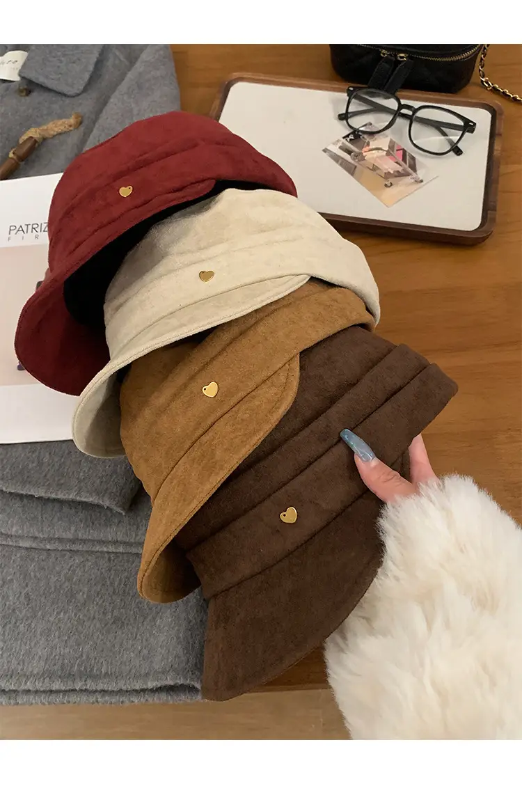 Japanese Retro Melard Pleated Coffee Beret for Women — feature 13