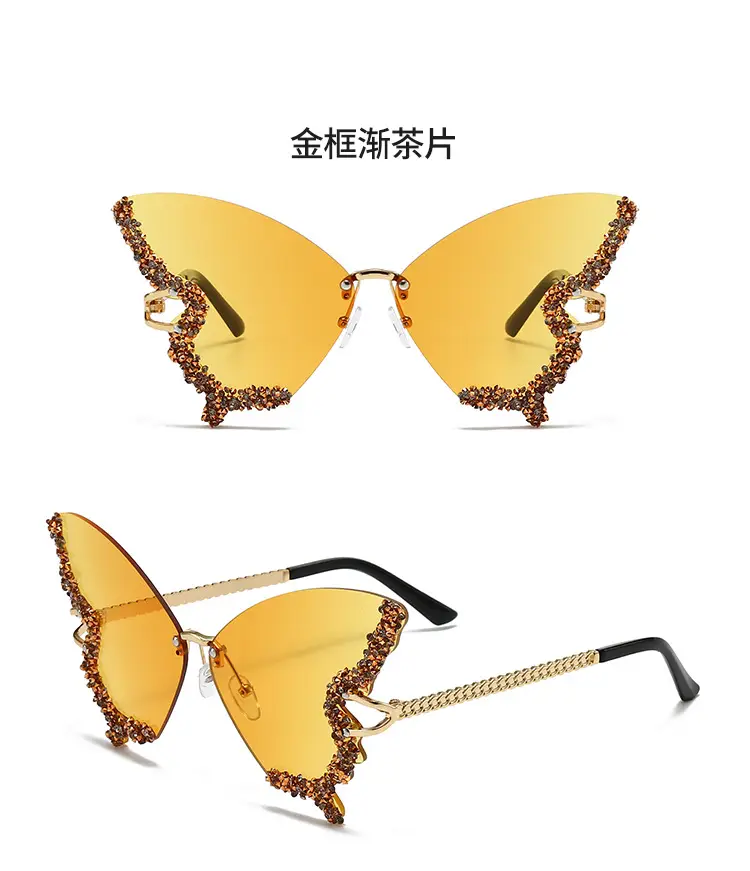 Butterfly-Shaped Diamond Sunglasses for Women β feature 14