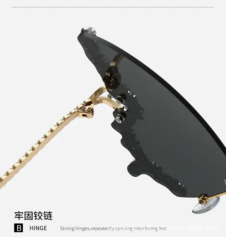 Butterfly-Shaped Diamond Sunglasses for Women β feature 6