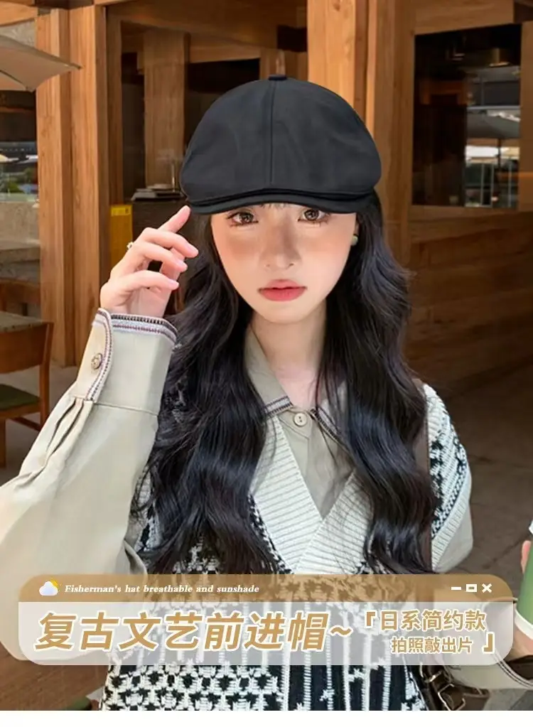 Japanese Retro Cap for Women Spring Autumn Forward Cap — feature 2