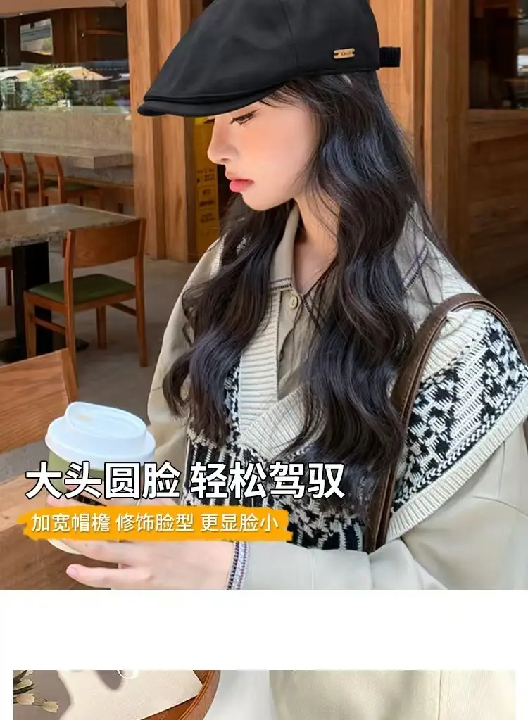 Japanese Retro Cap for Women Spring Autumn Forward Cap — feature 6