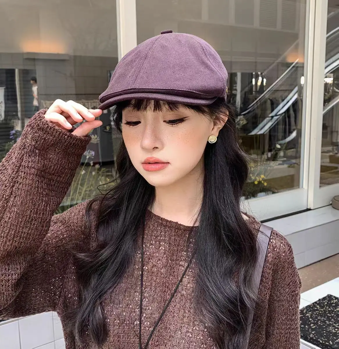 Japanese Retro Cap for Women Spring Autumn Forward Cap — feature 9