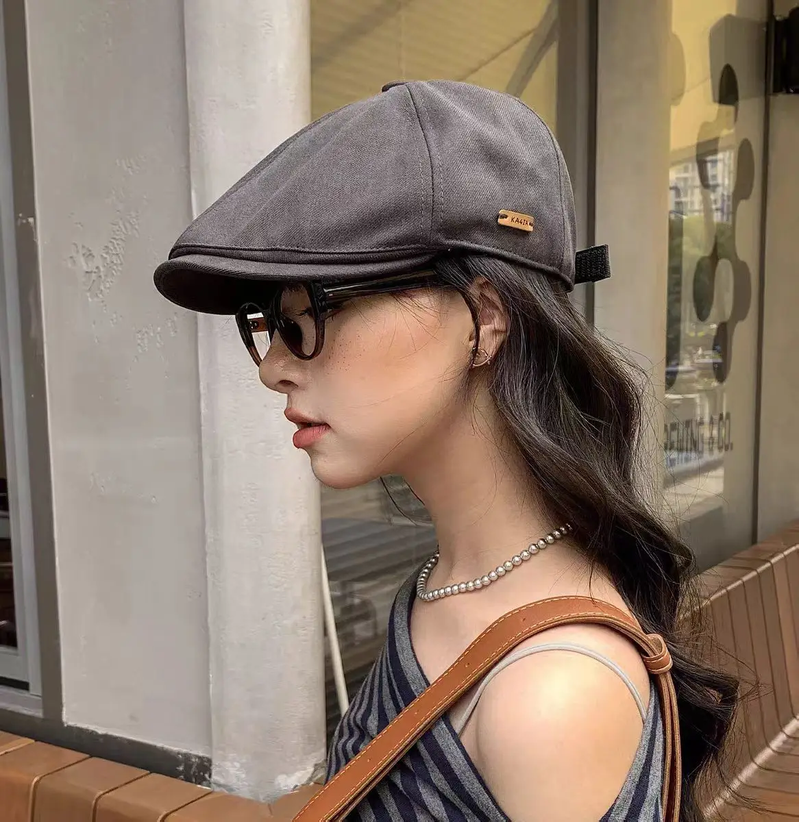 Japanese Retro Cap for Women Spring Autumn Forward Cap - Image 2
