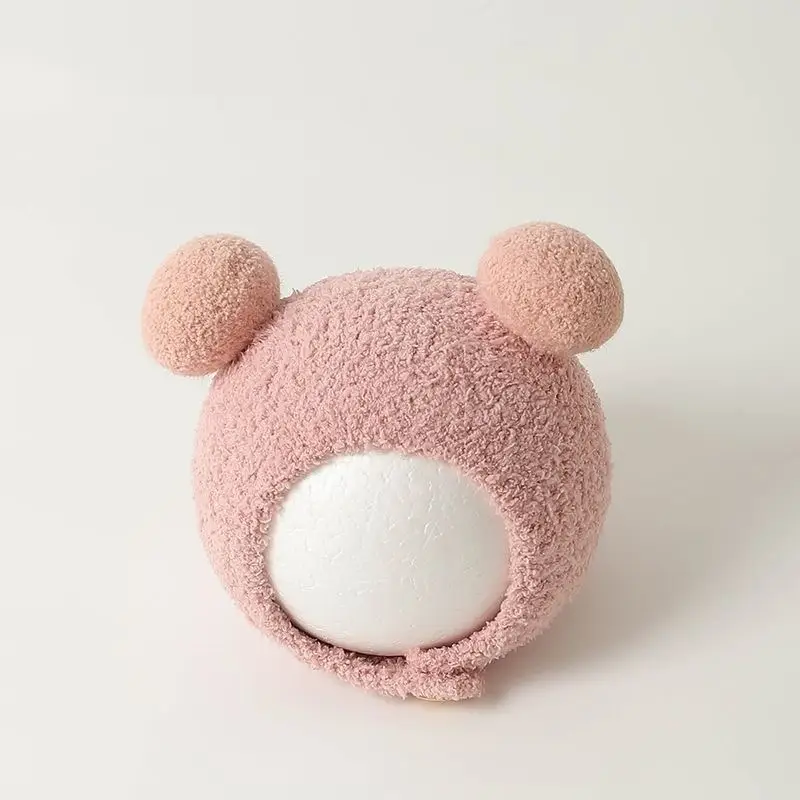 Autumn and Winter Cute Piggy Warm Plush Hats for Boys and Girls, Outdoor Windproof Hats, Baby Ear Protection Hats, Baby Hats