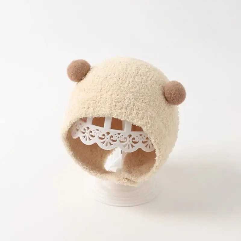 Autumn and Winter Cute Piggy Warm Plush Hats for Boys and Girls, Outdoor Windproof Hats, Baby Ear Protection Hats, Baby Hats