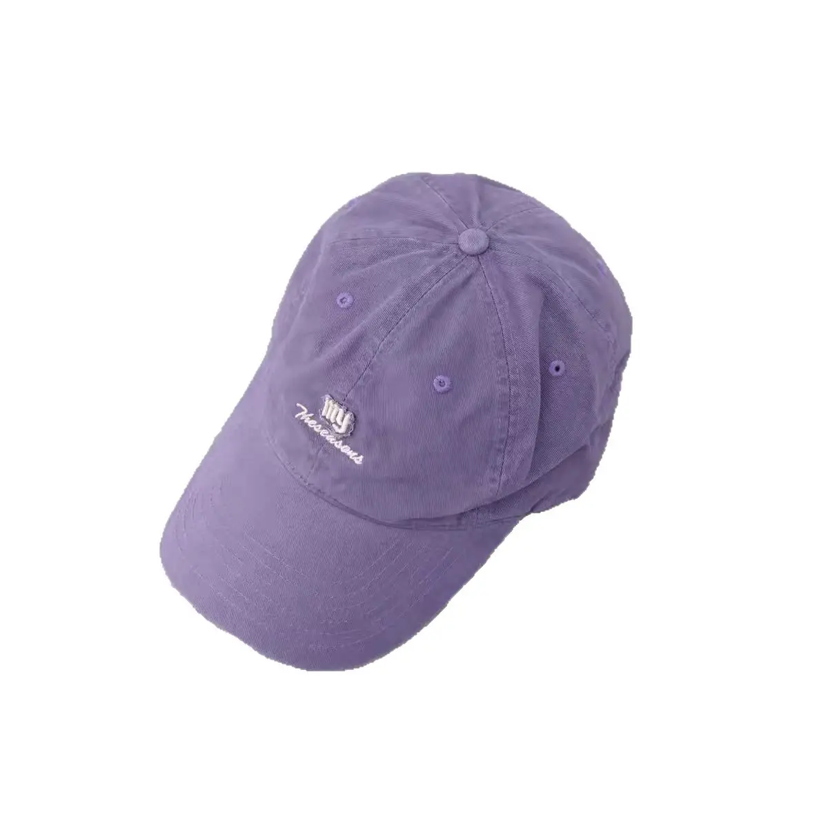 Pure Cotton Baseball Caps with Letter Embroidery in Multiple Colors - Image 13