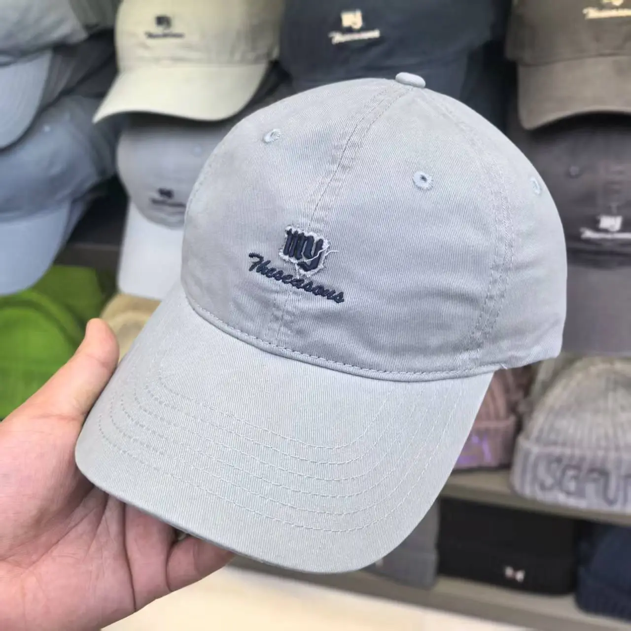 Pure Cotton Baseball Caps with Letter Embroidery in Multiple Colors — feature 11