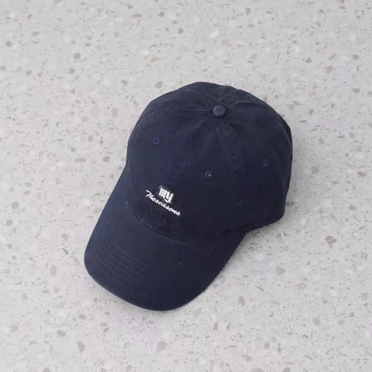 Pure Cotton Baseball Caps with Letter Embroidery in Multiple Colors - Image 2