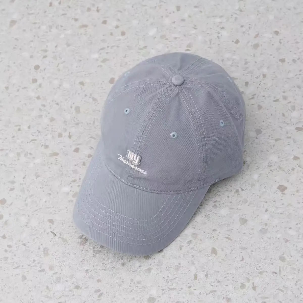 Pure Cotton Baseball Caps with Letter Embroidery in Multiple Colors - Image 7