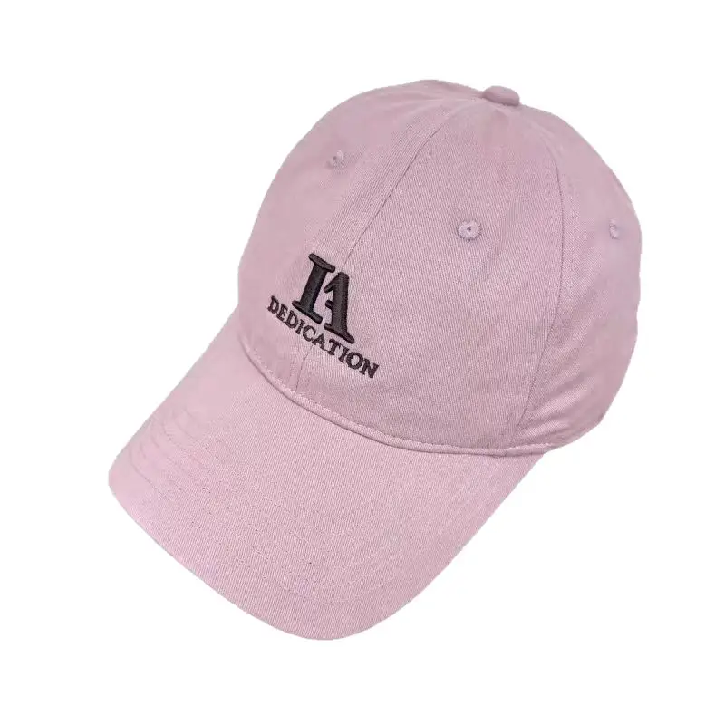 Japanese Style Letter Embroidered Baseball Cap for Men Women Beige - Image 11