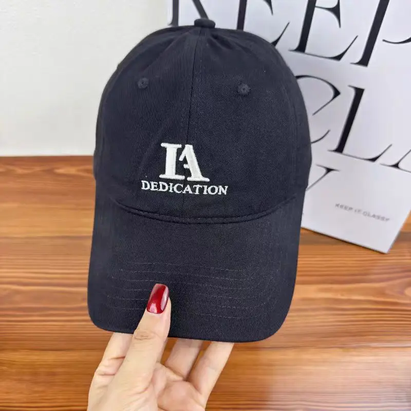 Japanese Style Letter Embroidered Baseball Cap for Men Women Beige — feature 12
