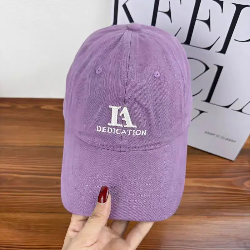 Japanese Style Letter Embroidered Baseball Cap for Men Women Beige — feature 8