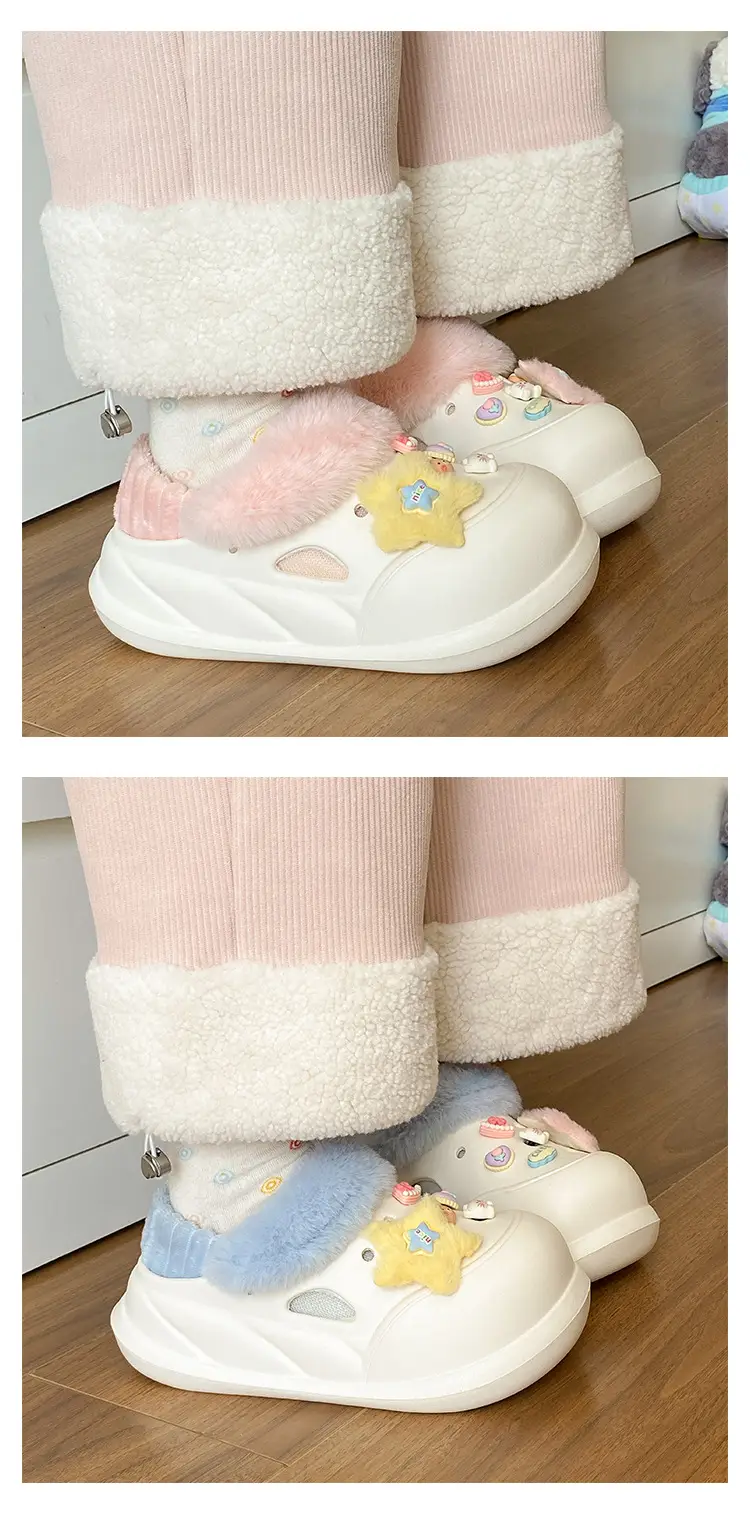 Cute Fluffy Slippers for Women Winter Warm Cotton — feature 13